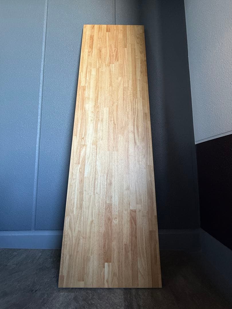 新古品【KANADEMONO】ラバーウッドデスク