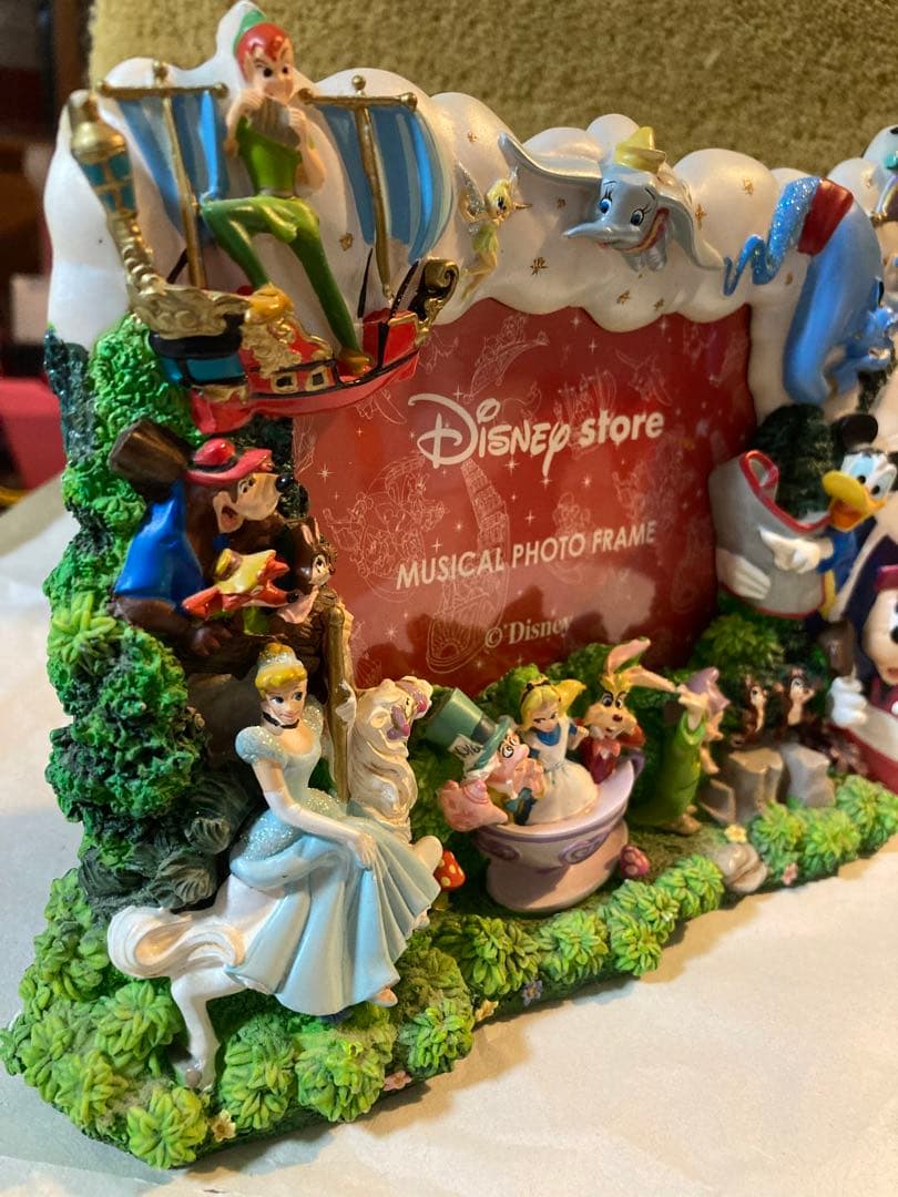 ディズニーストア 00年代〜 ミュージカルフォトフレーム 陶器 写真立て