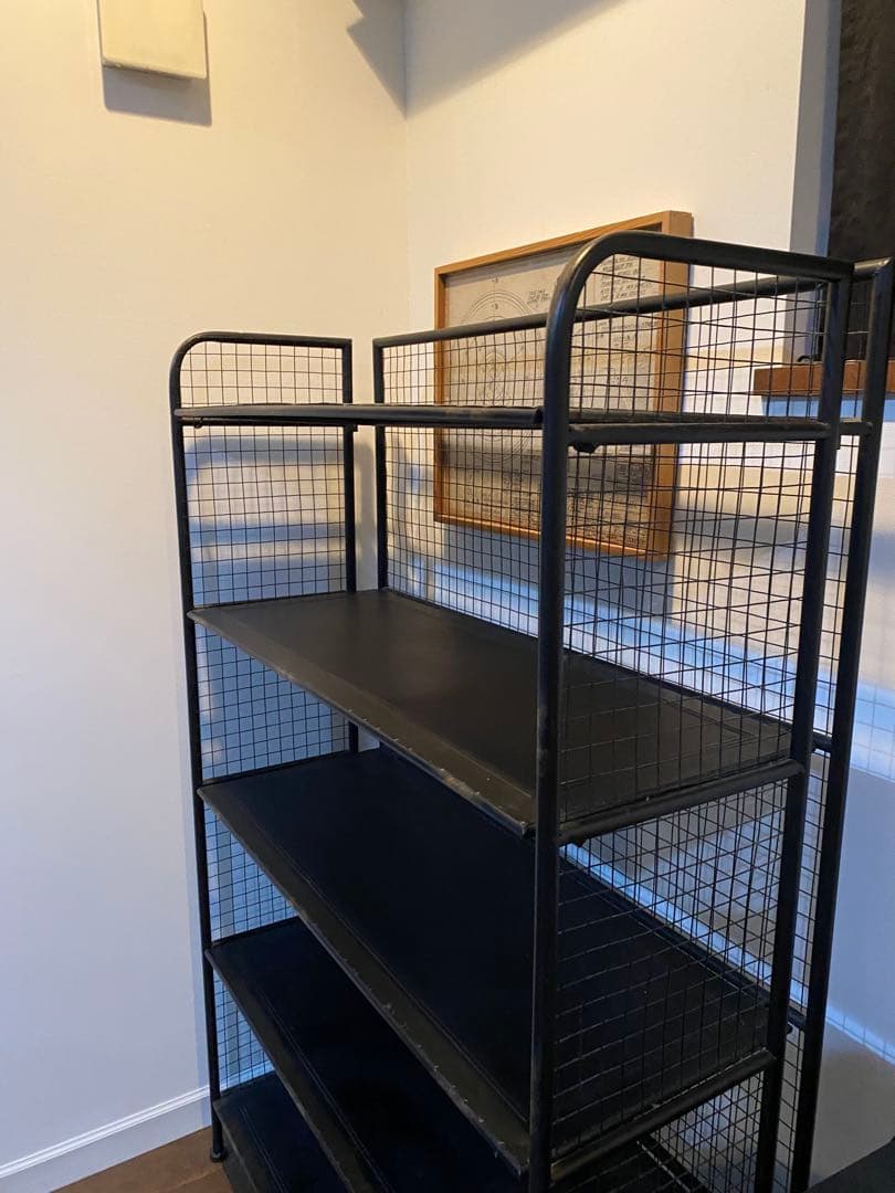 値下げ‼️ ブラック スチールラック 5段 メッシュ