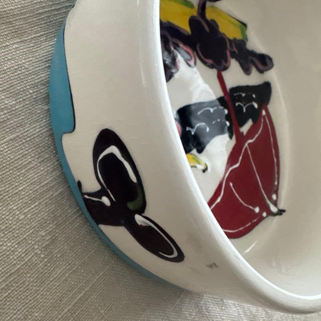 リッツカールトン　パラソルとヨットとトイプードルのデザインの陶器ボウル