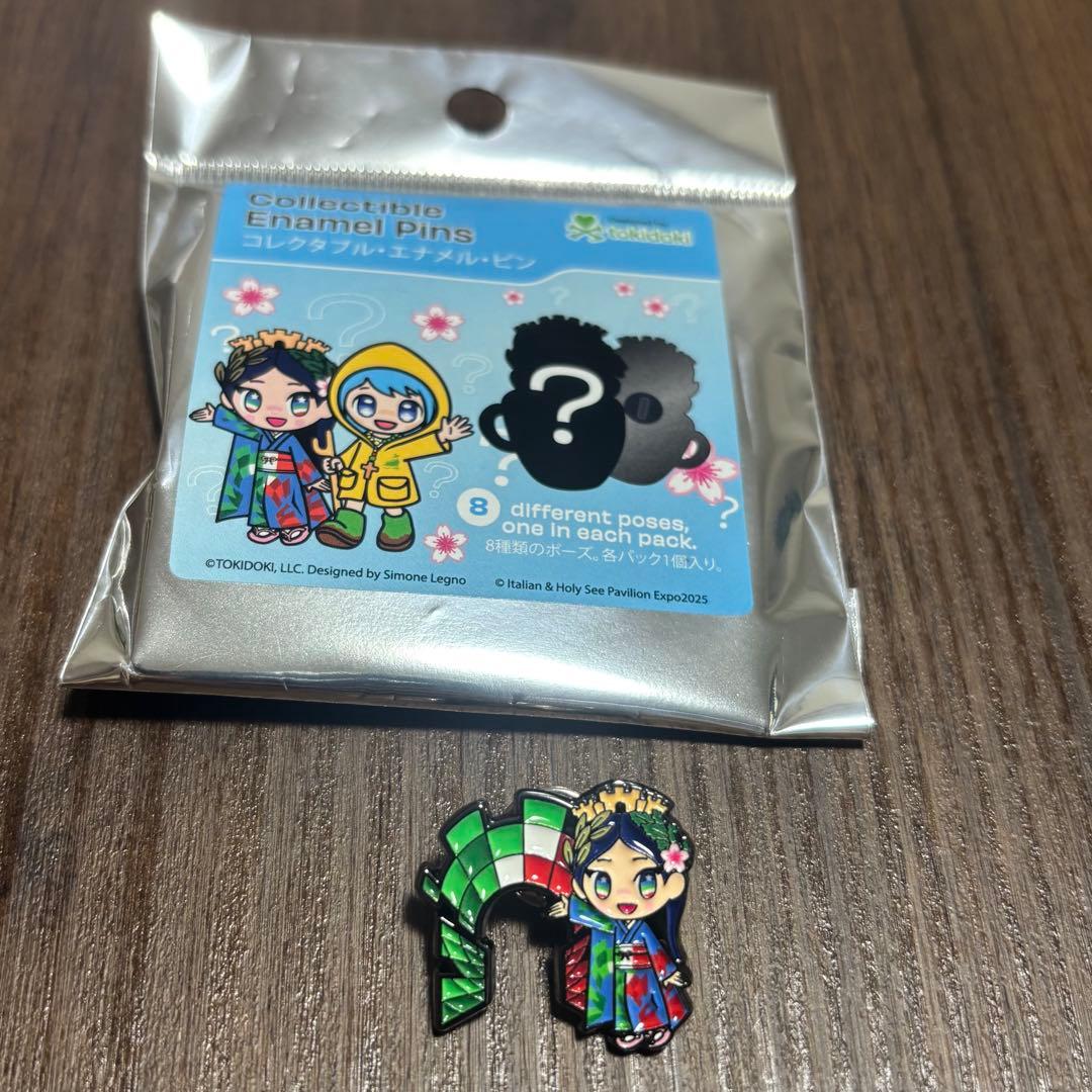 万博イタリア館限定】イタリアちゃん ピンバッジ - メルカリ