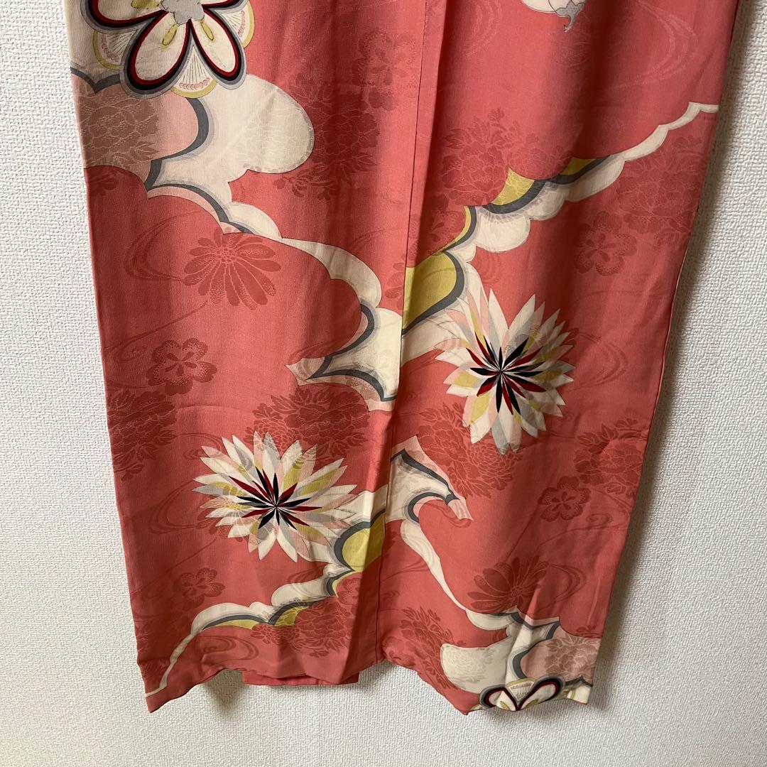 七五三　大きめ7歳　ハーフ成人式　ピンク　正絹