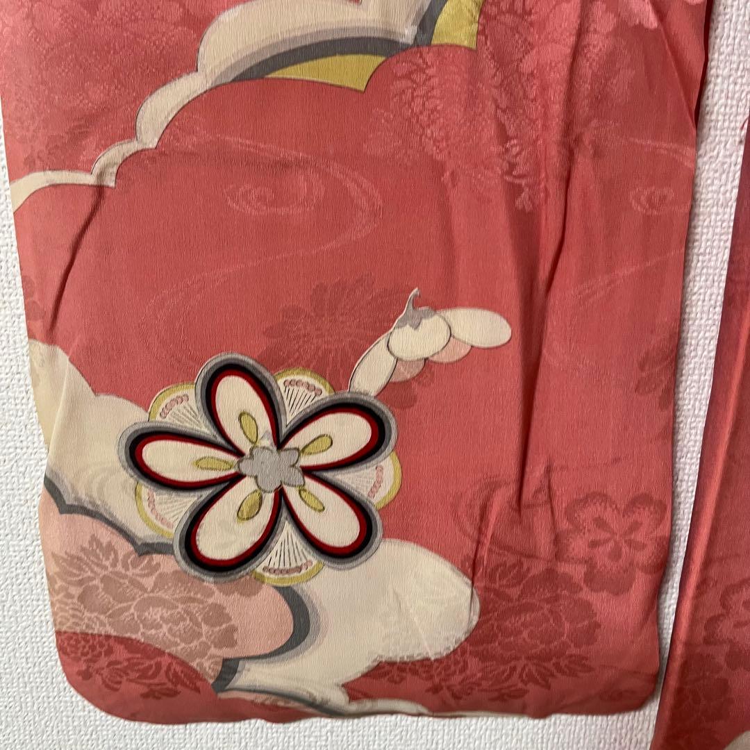 七五三　大きめ7歳　ハーフ成人式　ピンク　正絹