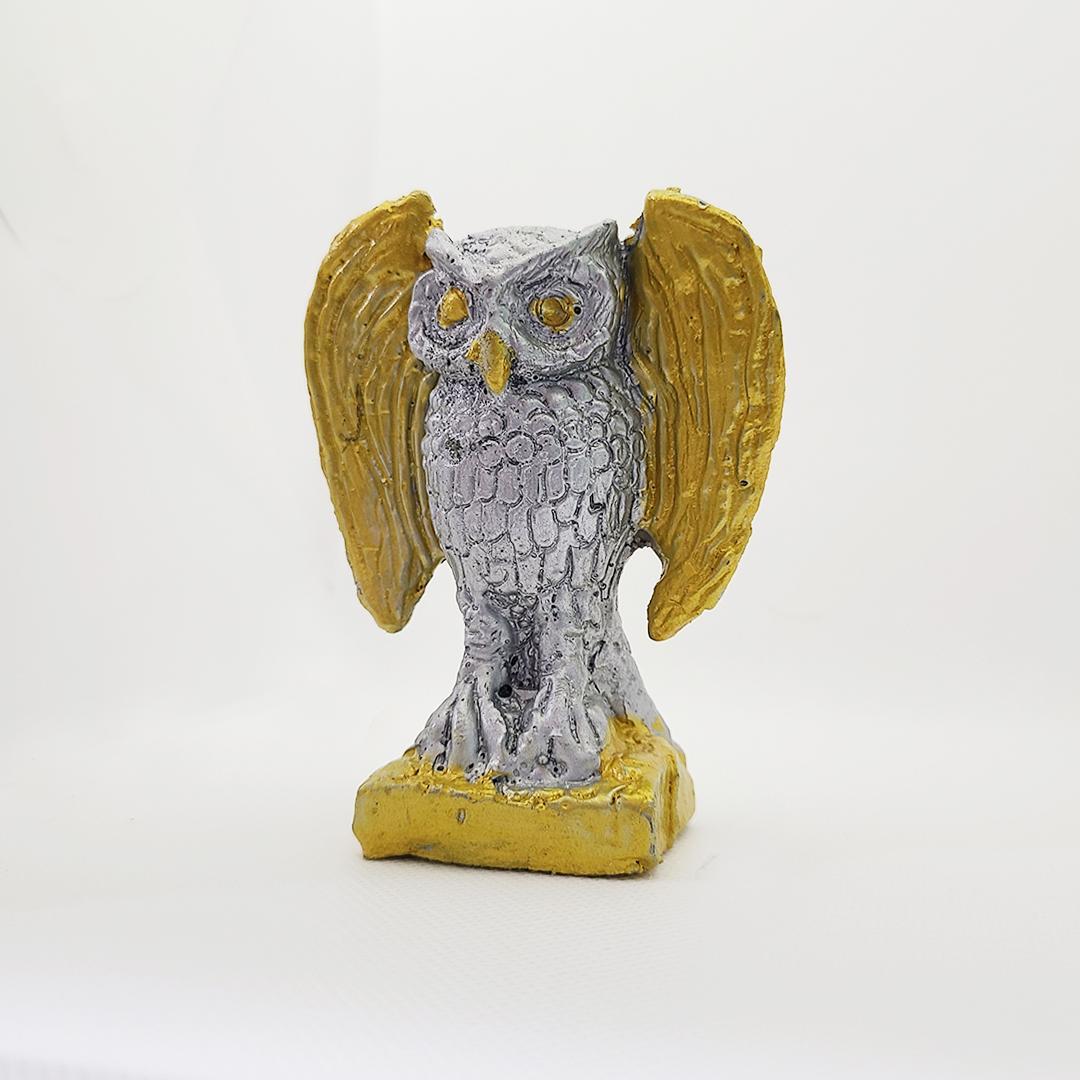 プラクルアン 金運の自動回収 夜通し富を運ぶ フクロウ像 商売繁盛 (呪文付)