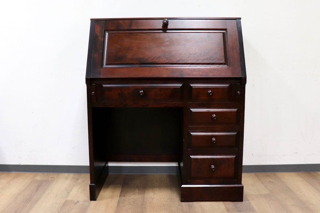 GMIH4○北海道民芸家具 ライティングビューロー 勉強机 学習机 書斎机 デス