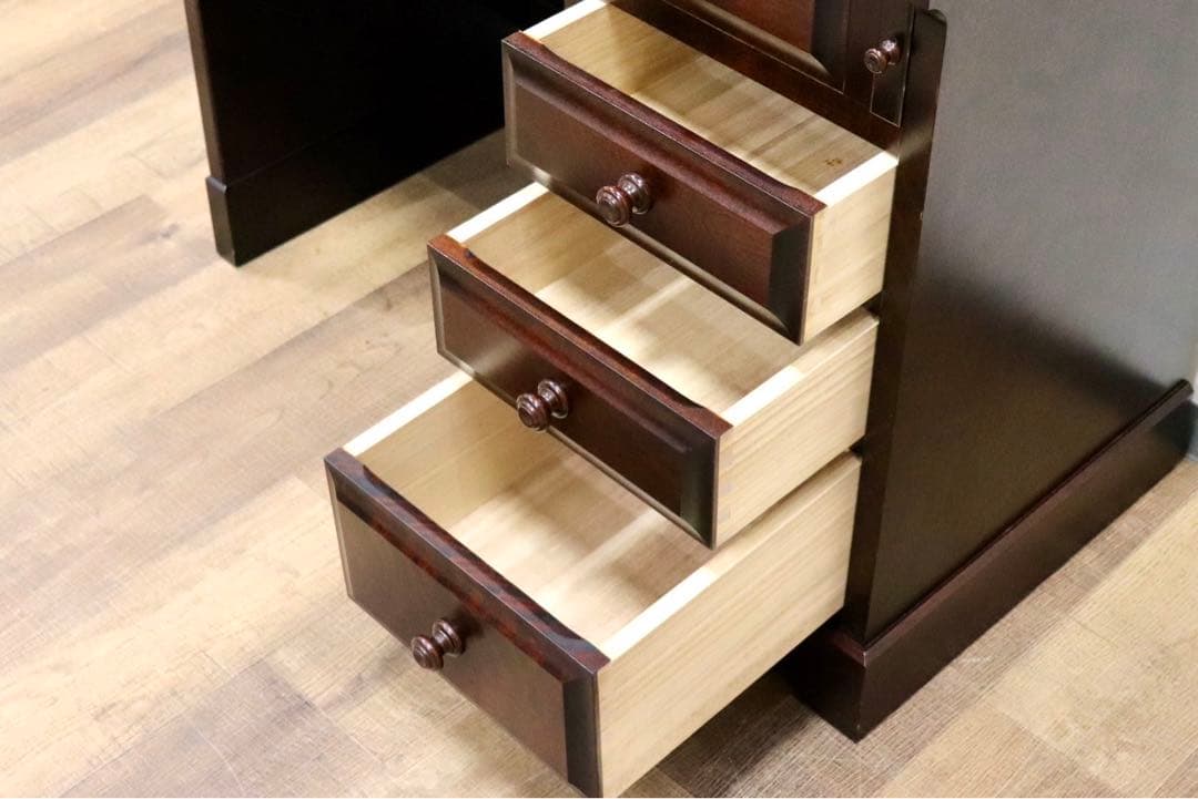 GMIH4○北海道民芸家具 ライティングビューロー 勉強机 学習机 書斎机 デス