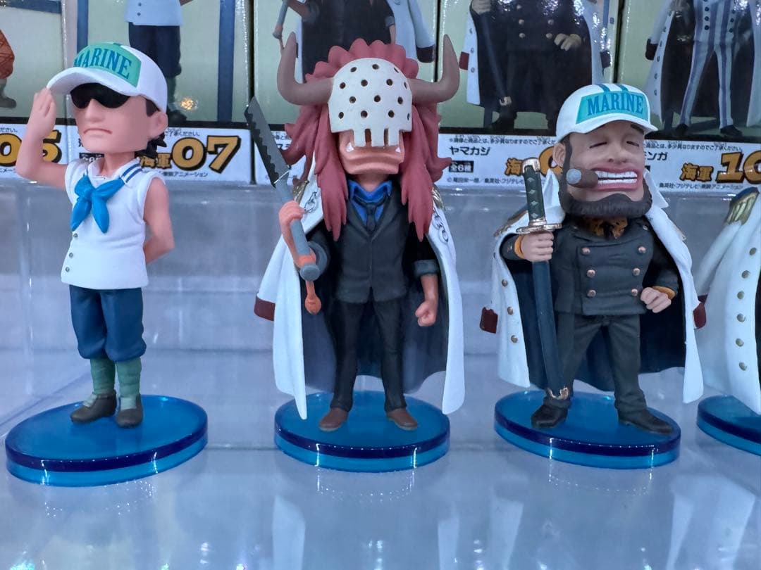 箱あり開封品9点セット】ワンピース ワーコレ 海軍2 コンプ、海軍1 3点