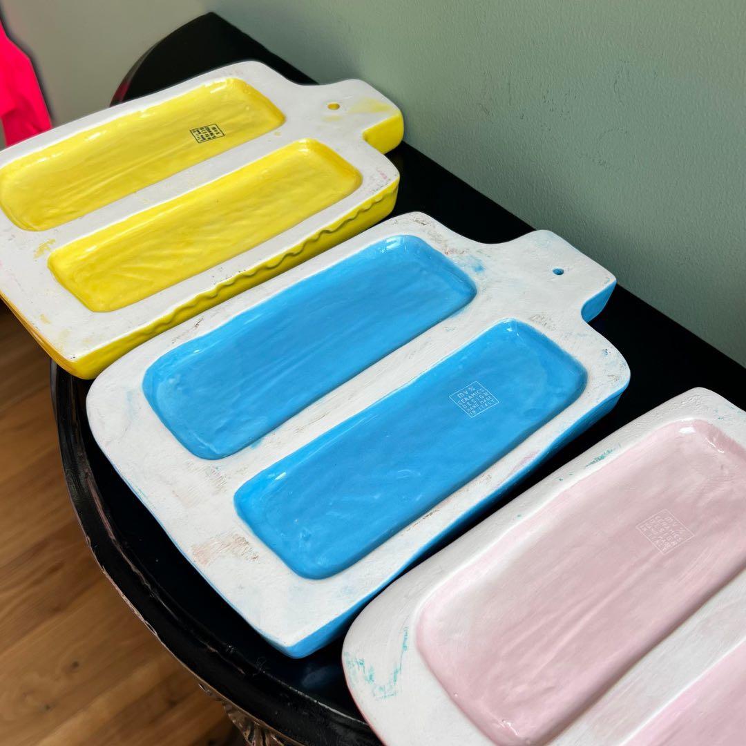 MV% まな板/プレート　黄色