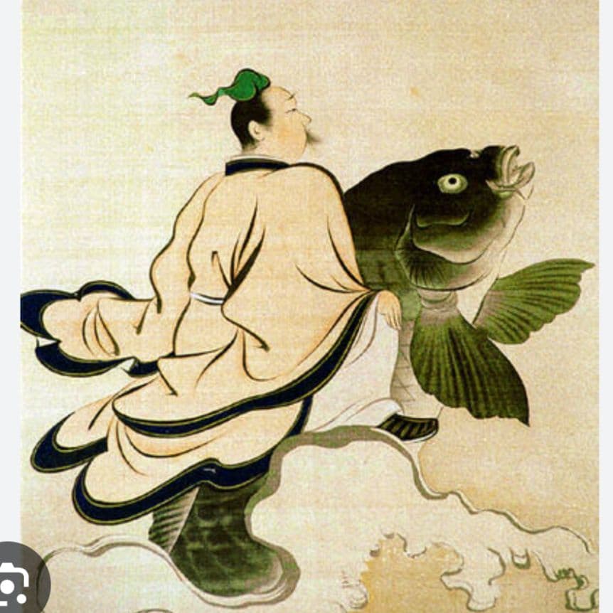 創作人形 こどもの日　ちりめん人形 鯉のぼり 漢服　天女