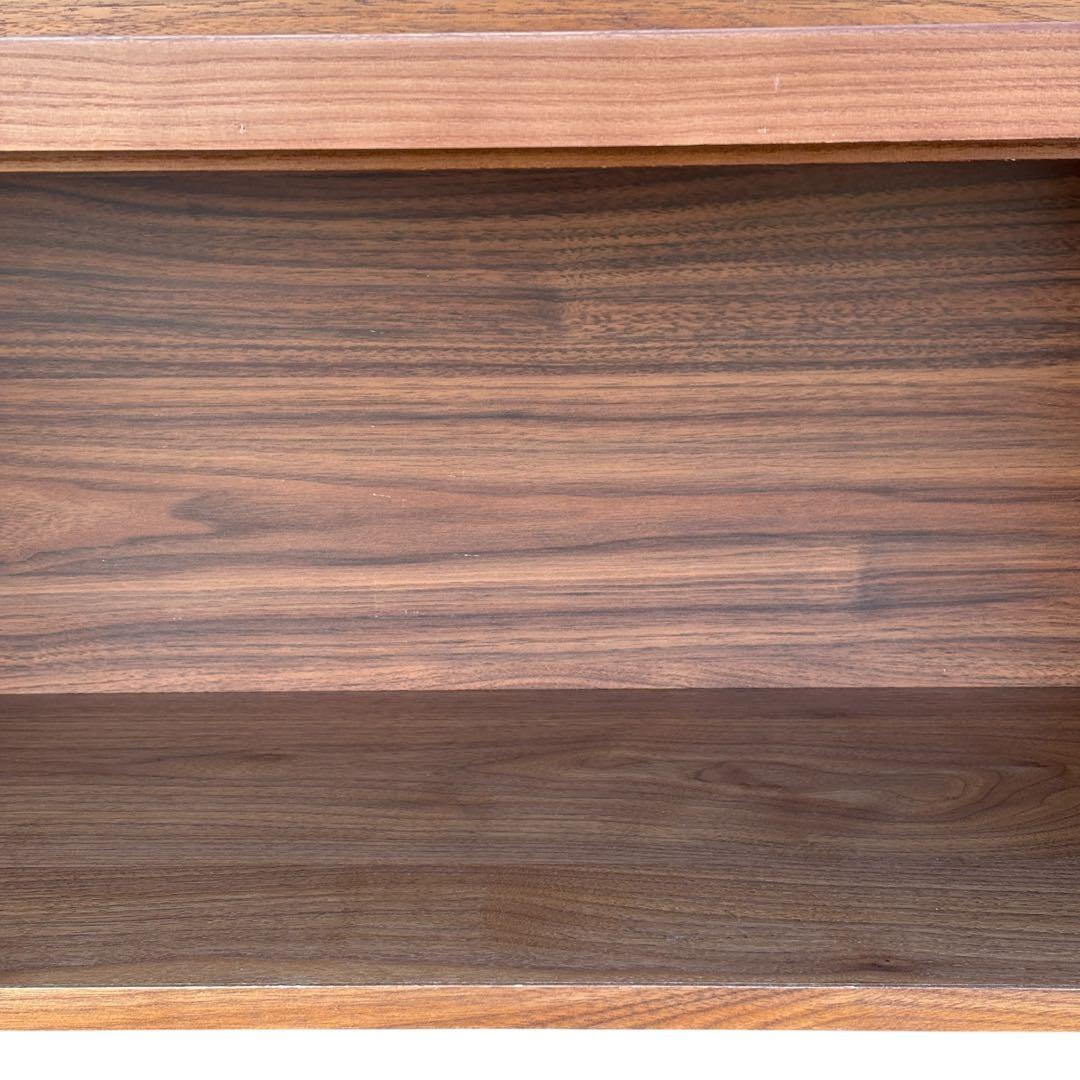 【週末セール】無印良品 ユニットシェルフ用 ボックス フラップ扉 ウォールナット