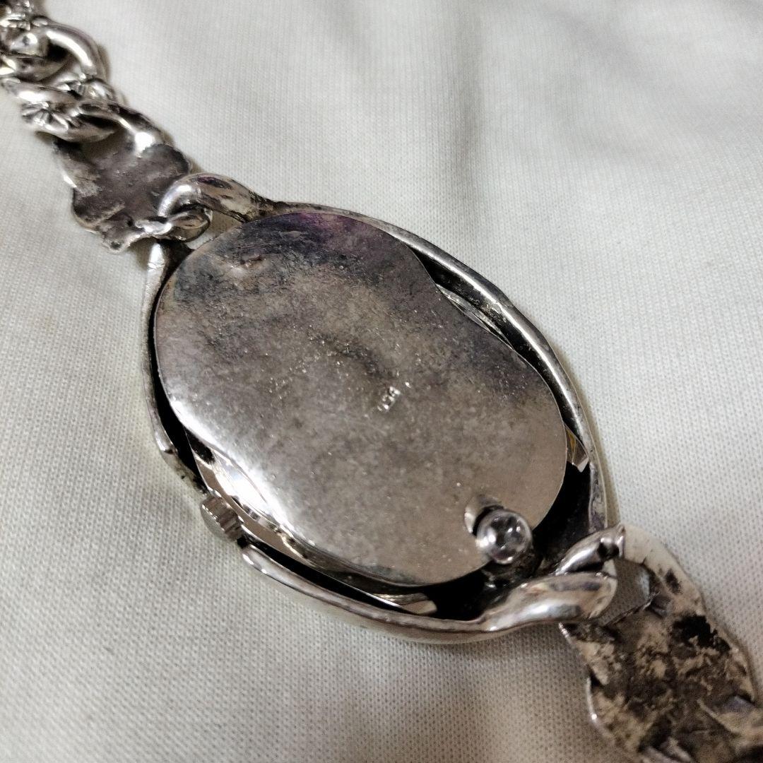 クロームハーツ950シルバー•フローラルデザイン クォーツ腕時計