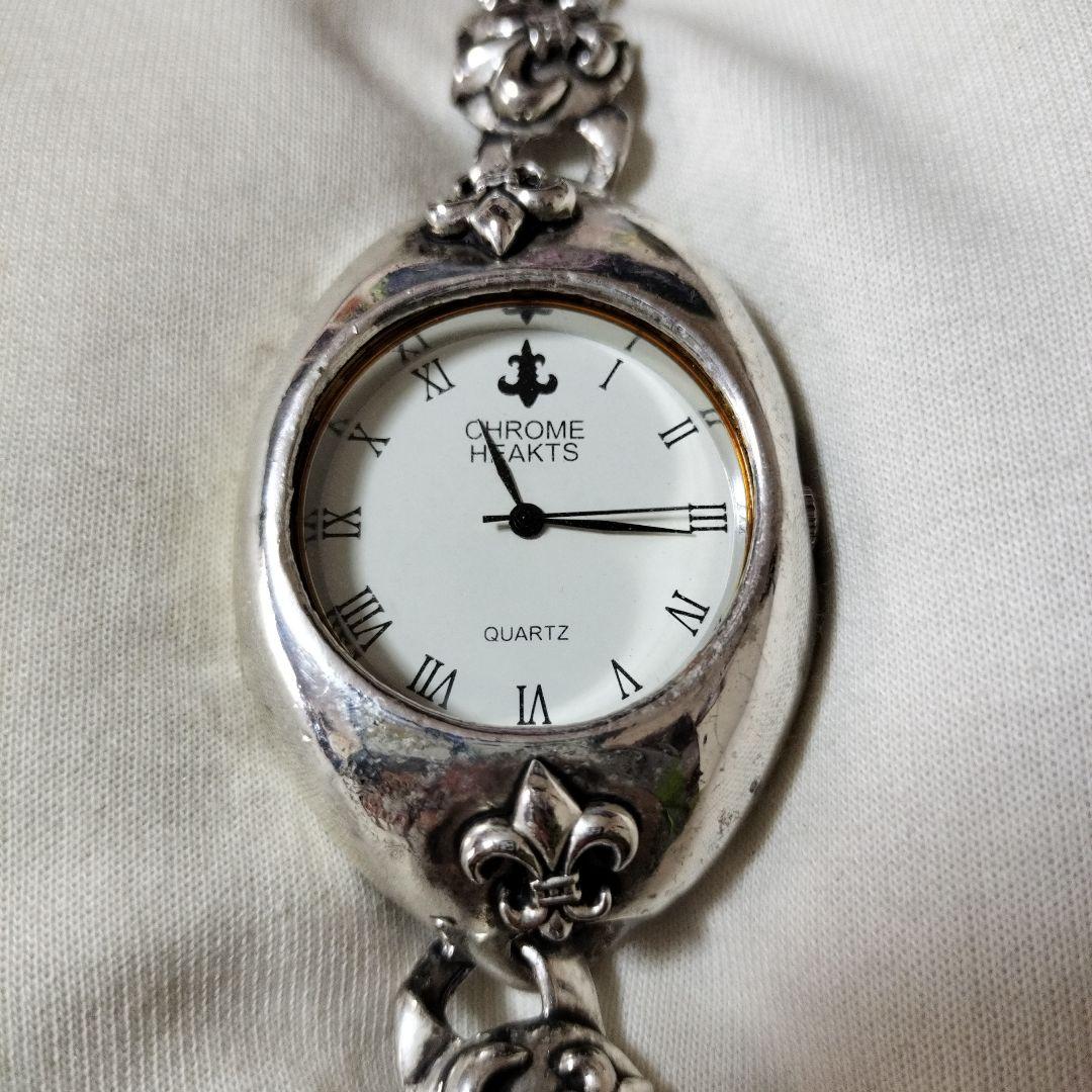 クロームハーツ950シルバー•フローラルデザイン クォーツ腕時計