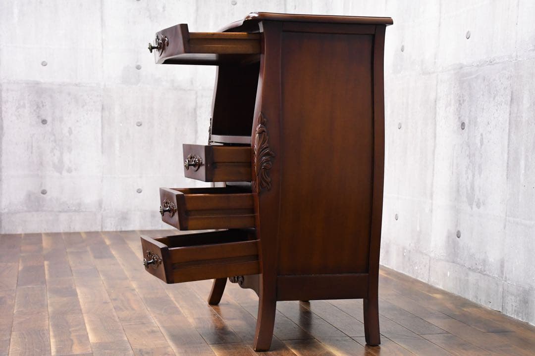 EEK98 クロシオ コモ ファックス台 コンソールキャビネット マホガニー