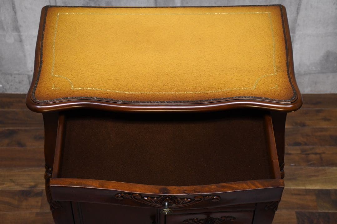 EEK98 クロシオ コモ ファックス台 コンソールキャビネット マホガニー