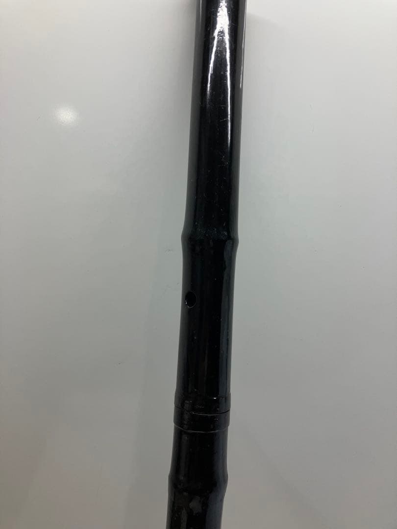 B0302）尺八　黒漆塗り　和楽器　4穴