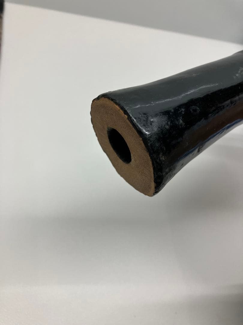 B0302）尺八　黒漆塗り　和楽器　4穴