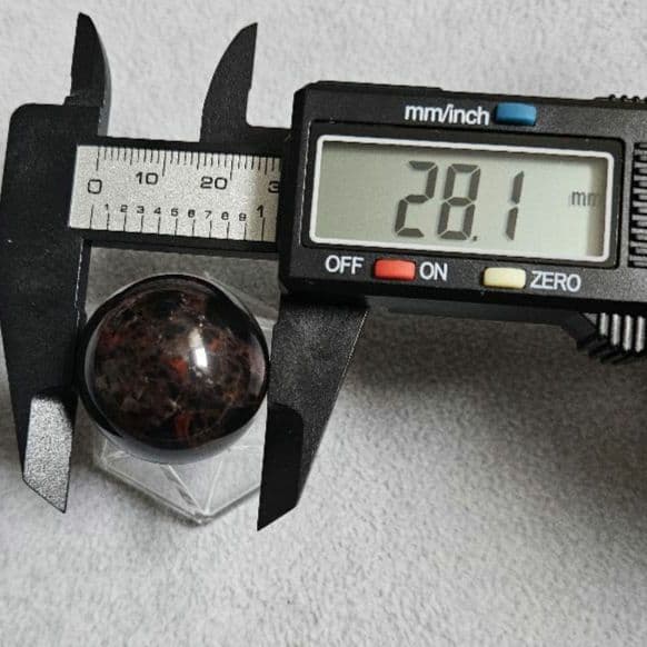 十勝石 オブシディアン 28.1mm スフィア 北海道産