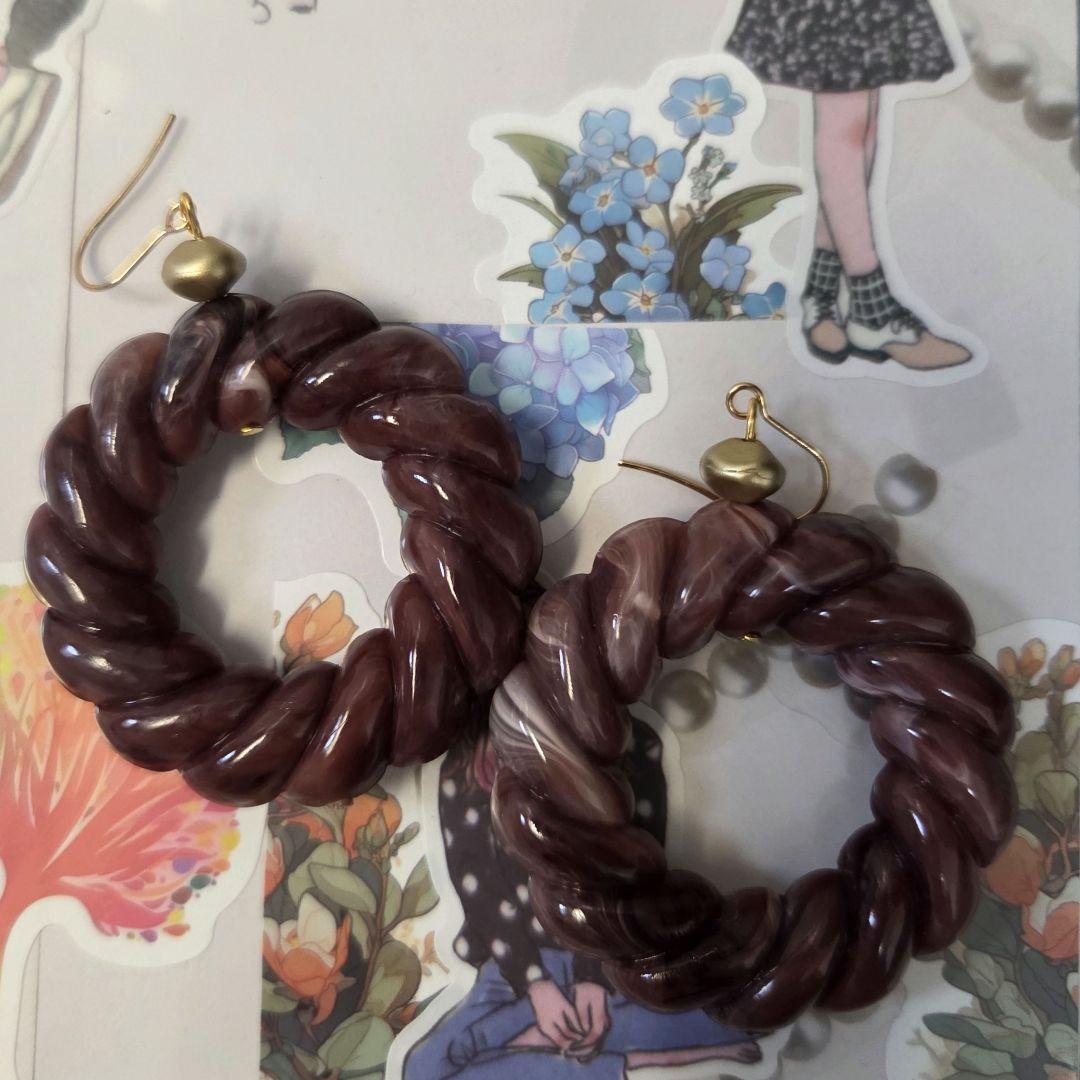 ハンドメイド　フックピアス