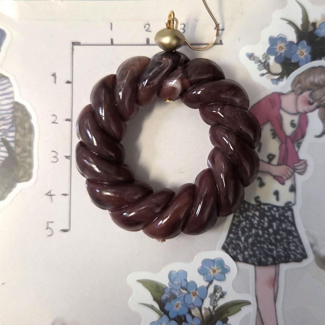 ハンドメイド　フックピアス