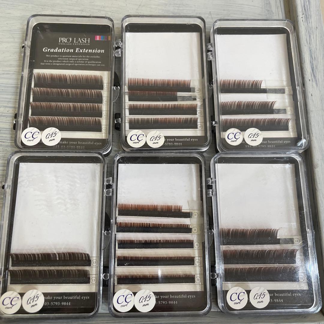 プロラッシュ　まつ毛エクステ　グラデーションカラーまとめ売り