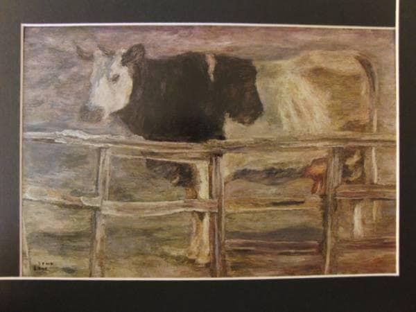 坂本 繁二郎、牛、希少画集画、新品額装付 - メルカリ
