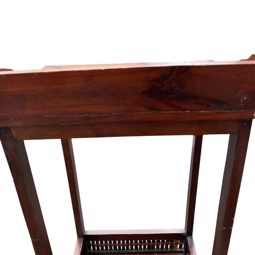 インドネシア製　輸入家具　竹細工 華台 照明台 飾り棚　アンティーク　アジアン