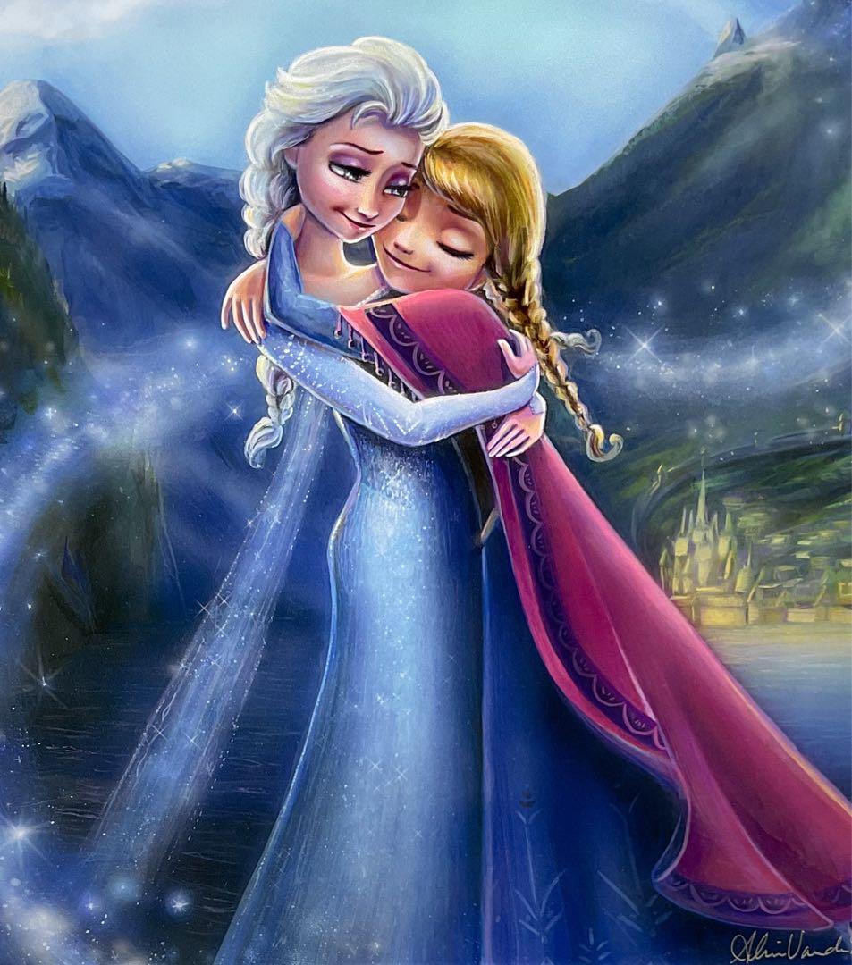 【アナと雪の女王】Vanderstelt ジクレ版画ディズニー証明書付き