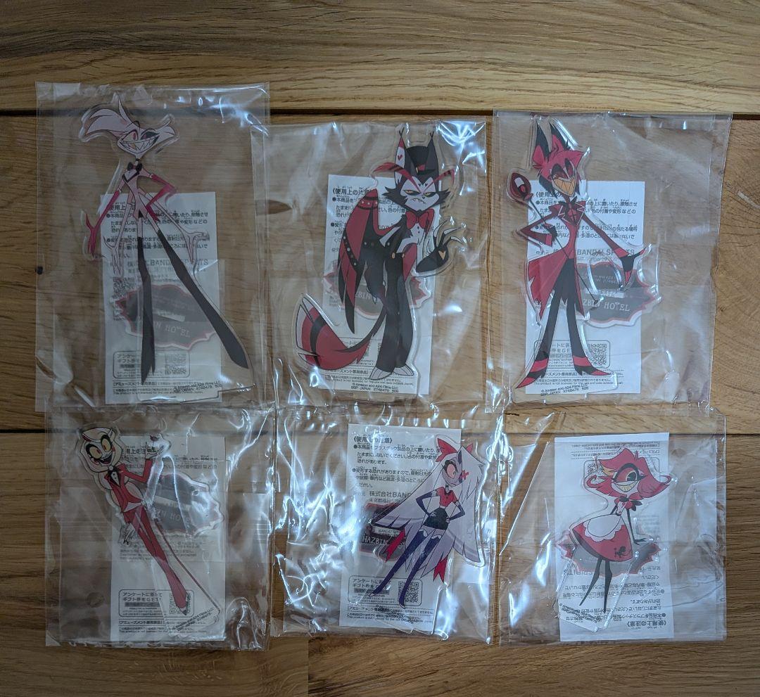 ハズビン・ホテルへようこそ スタンド付きアクリルプレート 6種セット