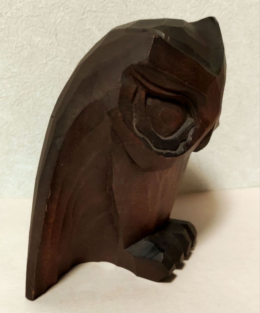 床ヌブリ ユーカラ堂 フクロウの木彫り 【アイヌ彫刻】阿寒湖