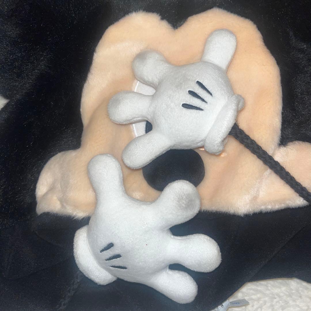 ミッキーマウス フリース帽子 耳付き - メルカリ