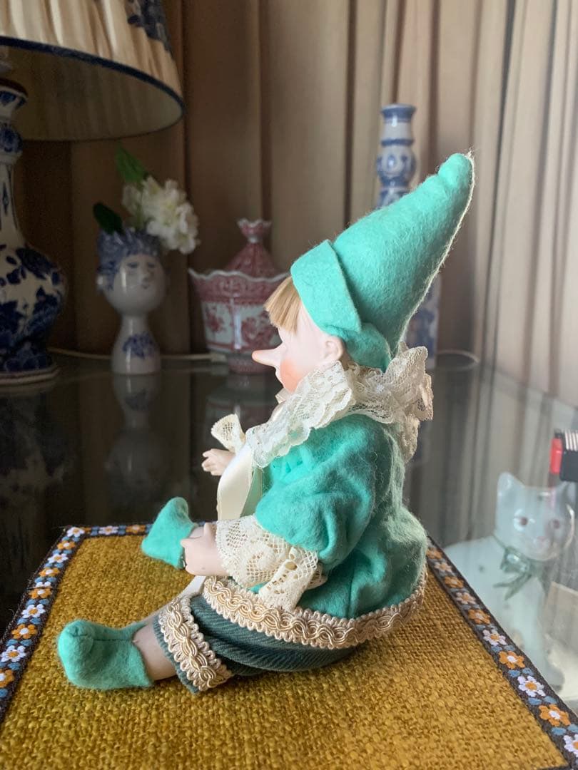 イタリア人形　ビンテージビスクドールのピノキオ人形イケメンなんです！色も綺麗！