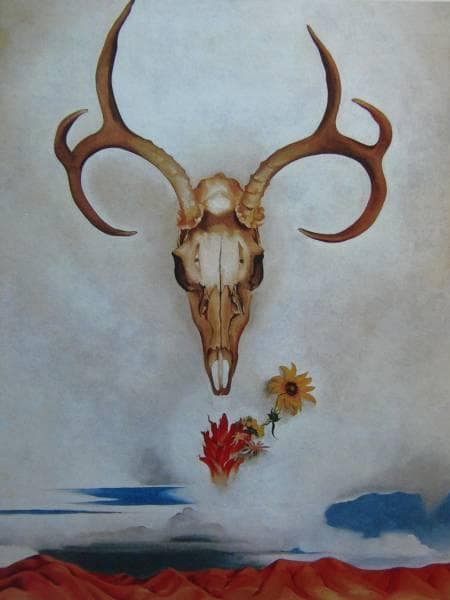 オキーフ、夏の日、希少画集画、新品額装付