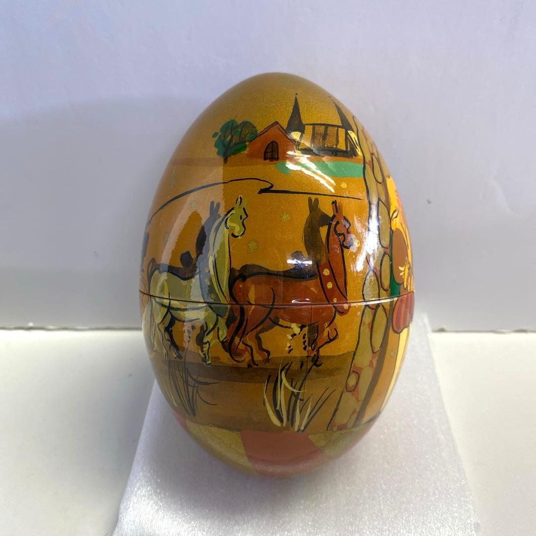 【希少】リュージュ 卵型 オルゴール スイス 18弁