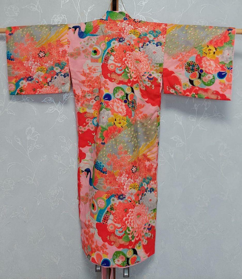 NA231アンティーク子供着物着丈77センチ裄丈39センチ