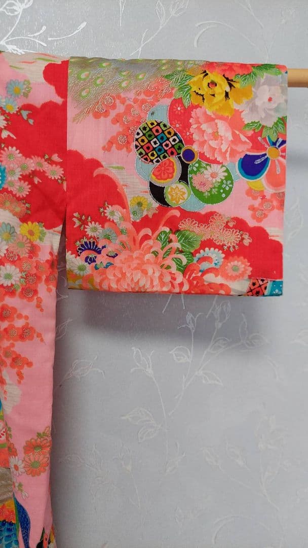 NA231アンティーク子供着物着丈77センチ裄丈39センチ