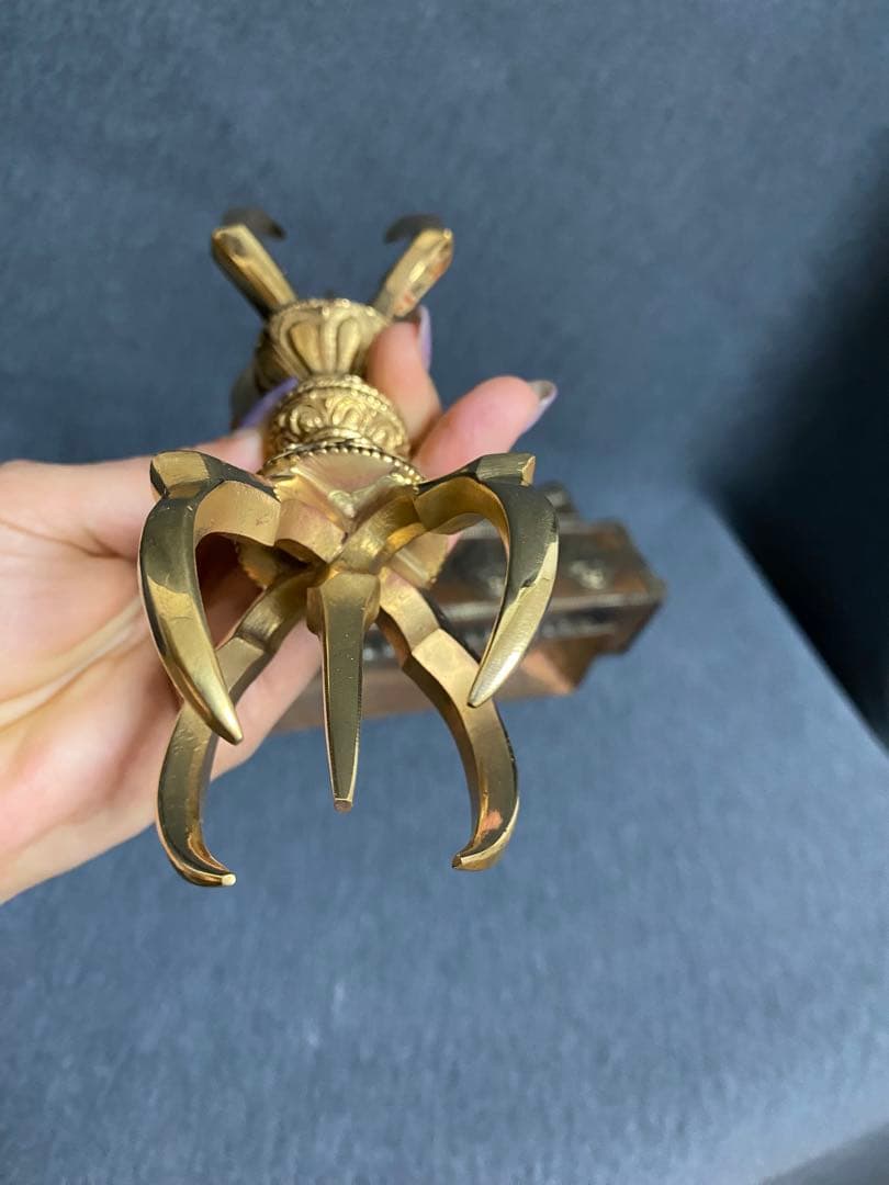 美しい作りの五鈷杵 バジュラ 密教法具 チベット密教 ダライラマ