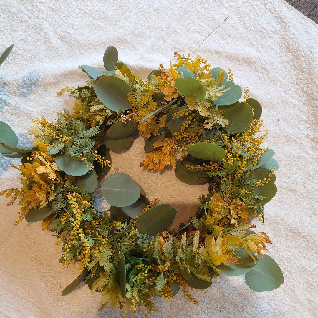 オレリア・ユーカリのリース　スワッグありがとうございました。