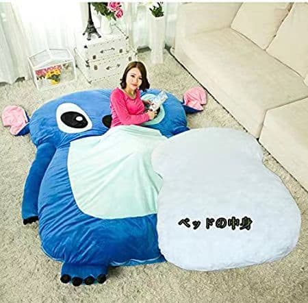 ミニオン勧めシングル折りたたみベッド 寝袋 可愛デザイン ふわふわ マットレス