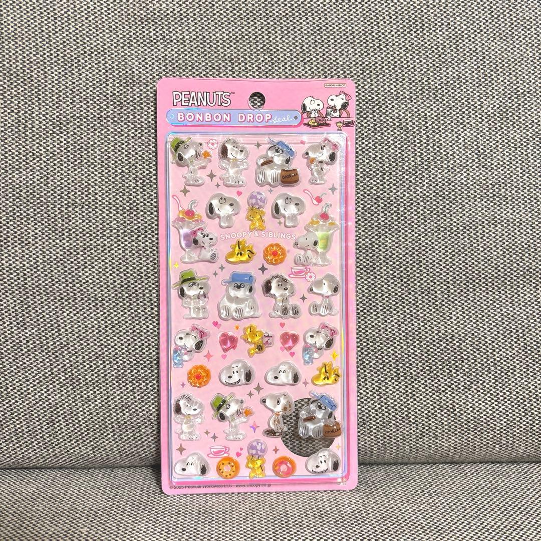 PEANUTS】 ボンボンドロップシール 4点set スヌーピー ピーナッツ