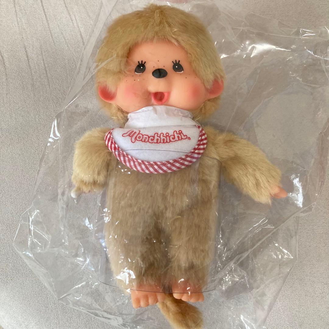 新品】モンチッチ海外限定女の子Sぬいぐるみ目を閉じる ベージュ男の子