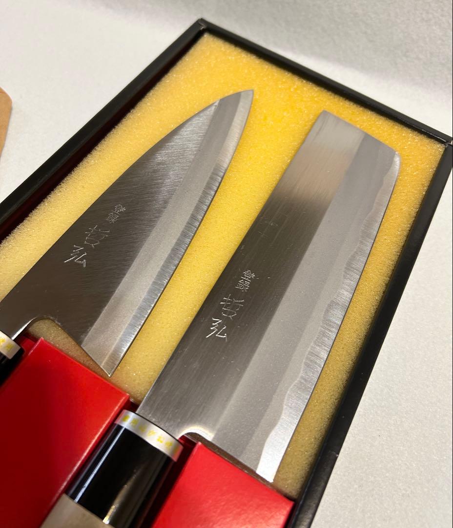 御料理包丁 哲弘 和包丁 2P 鋼 はがね 登録 哲弘 本職用鋼使用