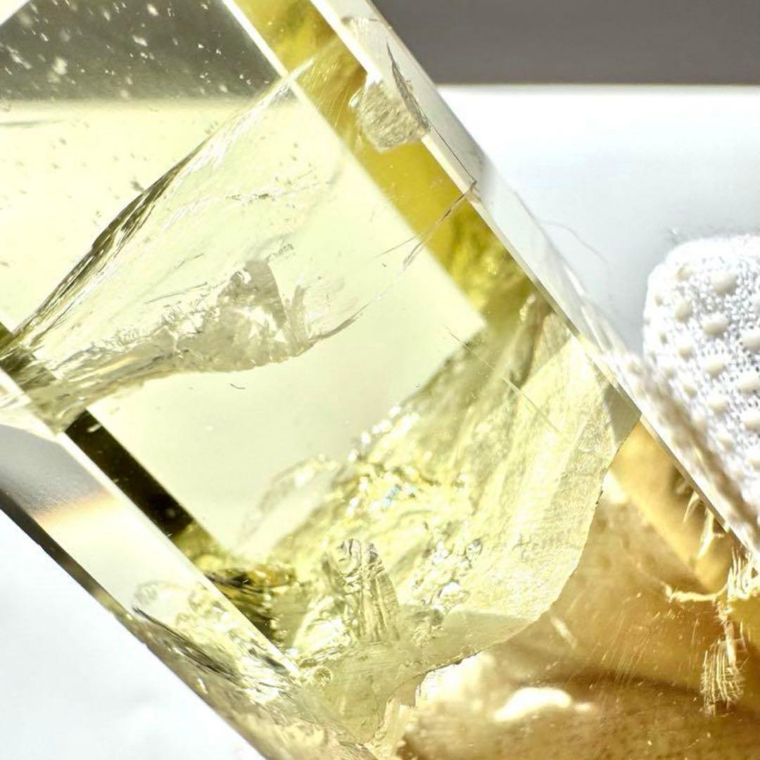 高品質 高透明 シトリン 黄水晶 六角柱