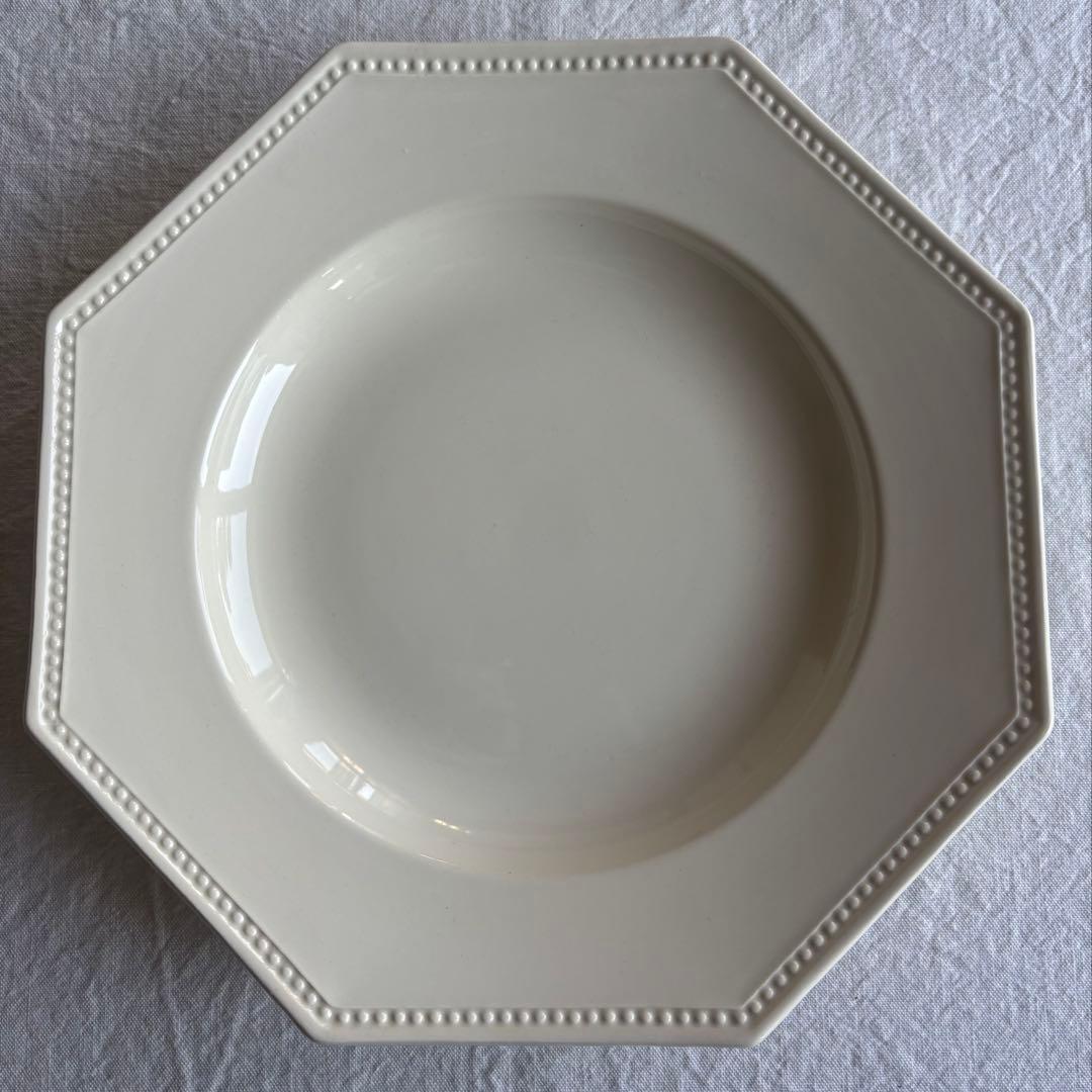 フランスアンティーク サルグミンヌ オクトゴナルプレート 2枚セット