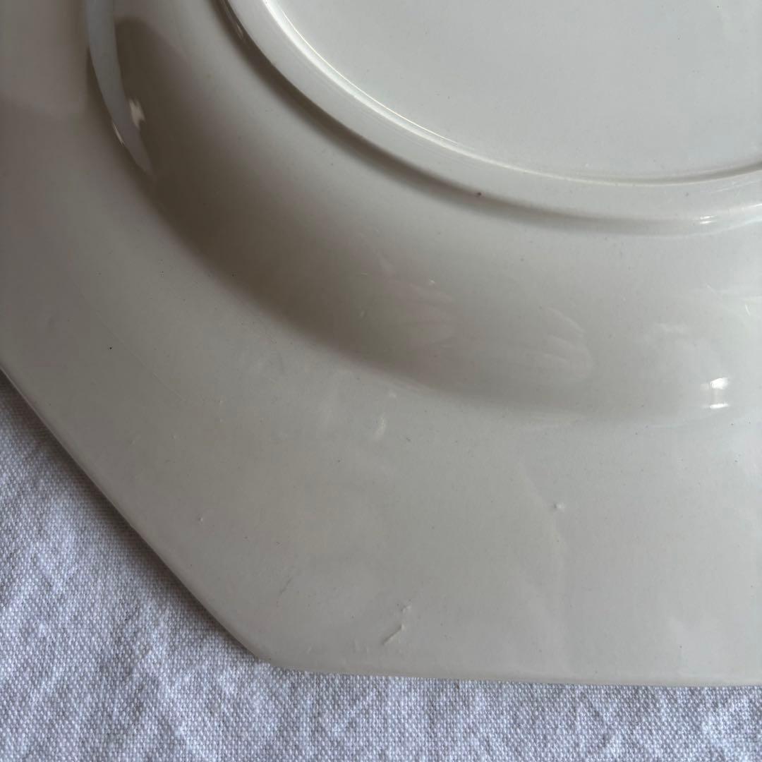 フランスアンティーク サルグミンヌ オクトゴナルプレート 2枚セット