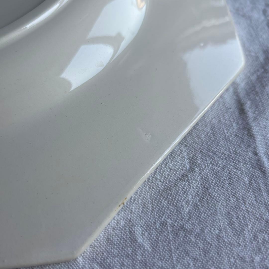 フランスアンティーク サルグミンヌ オクトゴナルプレート 2枚セット