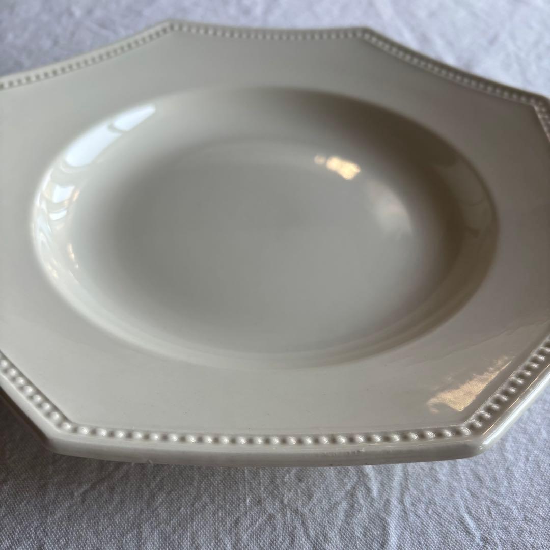 フランスアンティーク サルグミンヌ オクトゴナルプレート 2枚セット