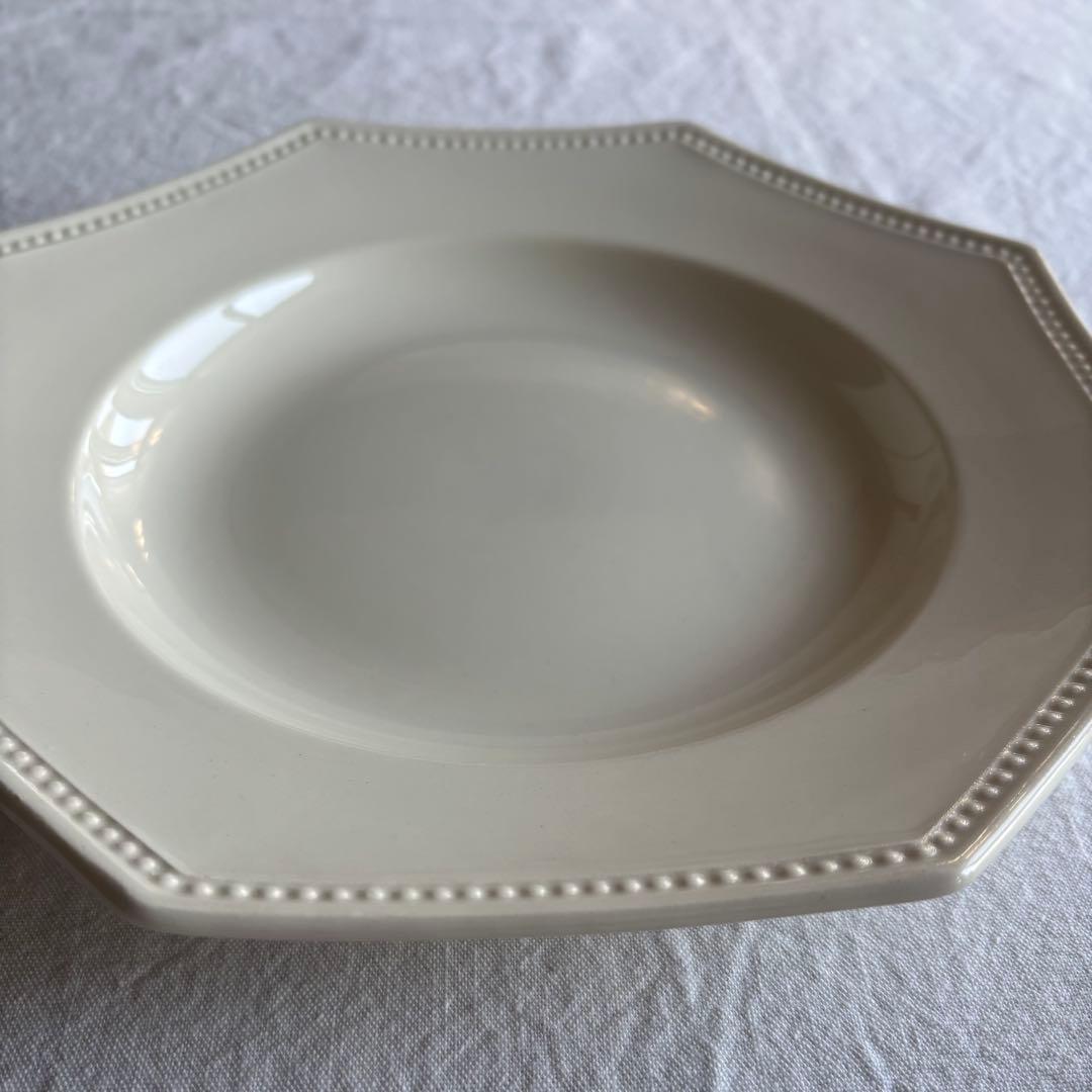 フランスアンティーク サルグミンヌ オクトゴナルプレート 2枚セット