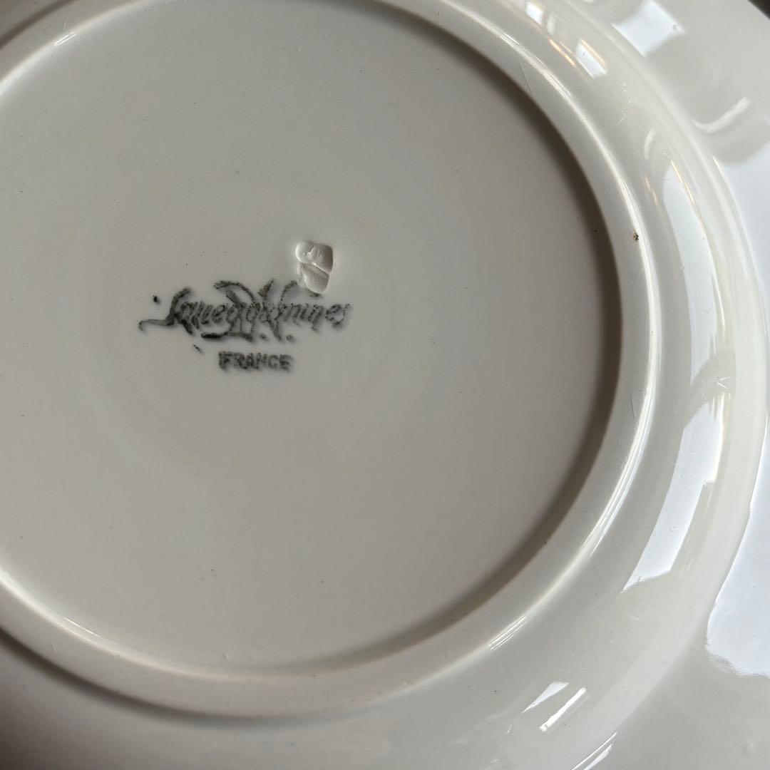 フランスアンティーク サルグミンヌ オクトゴナルプレート 2枚セット