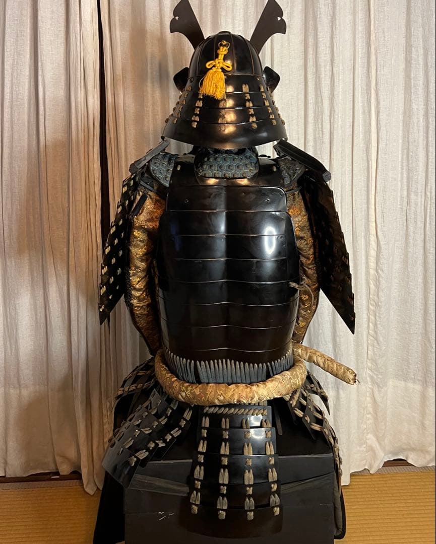 Patra様専用】丸武産業製【鎧•甲冑】黒色紺糸威当世具足【鎧立て•櫃付