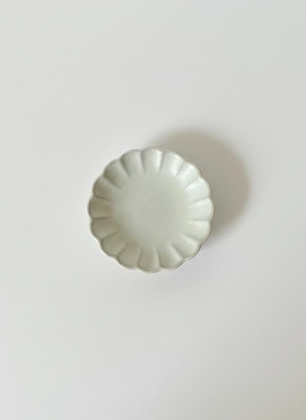 新品】赤津焼 白峰園 3点セット 深皿 デザート皿 豆皿 手造り 陶器 白